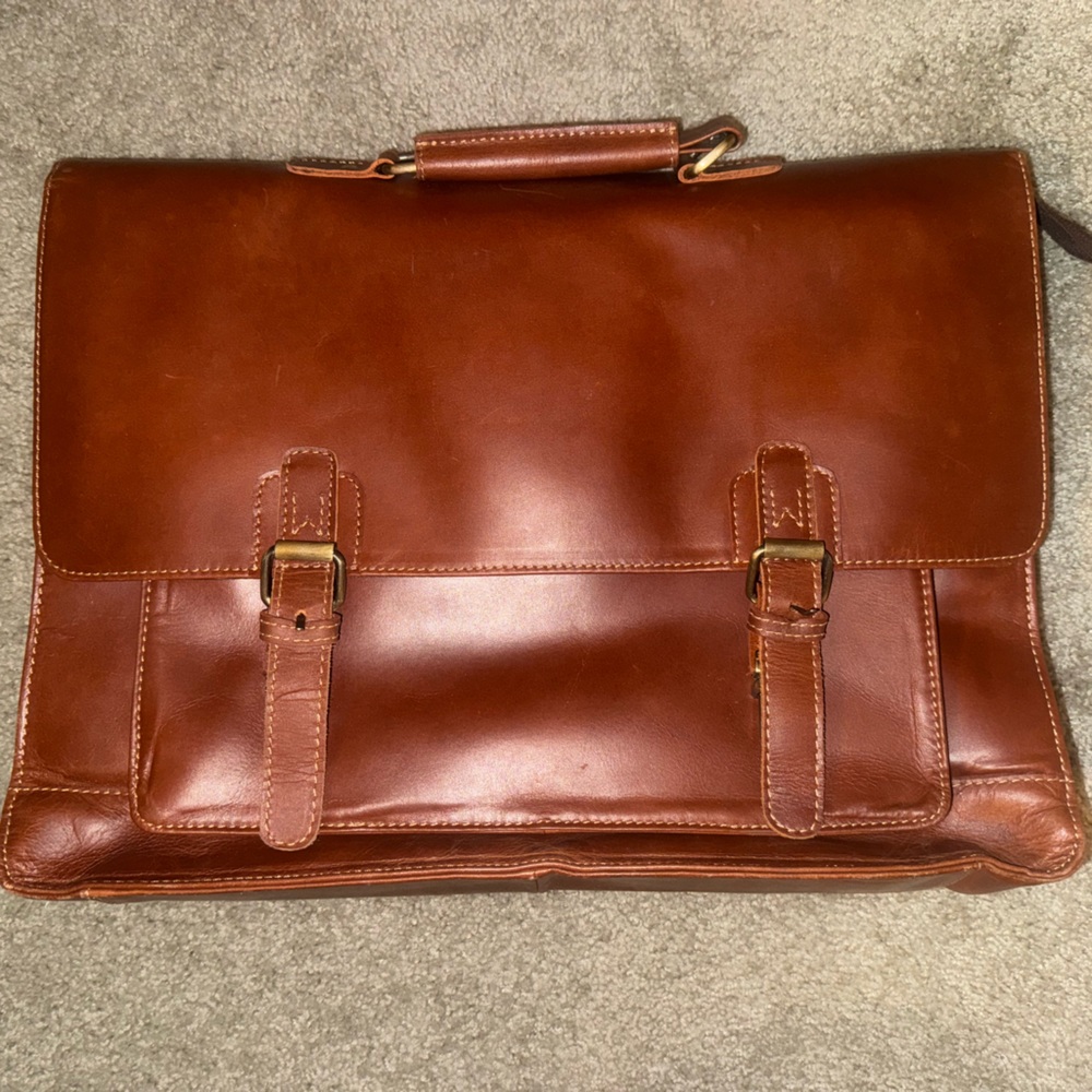 Brand new leather laptop satchel